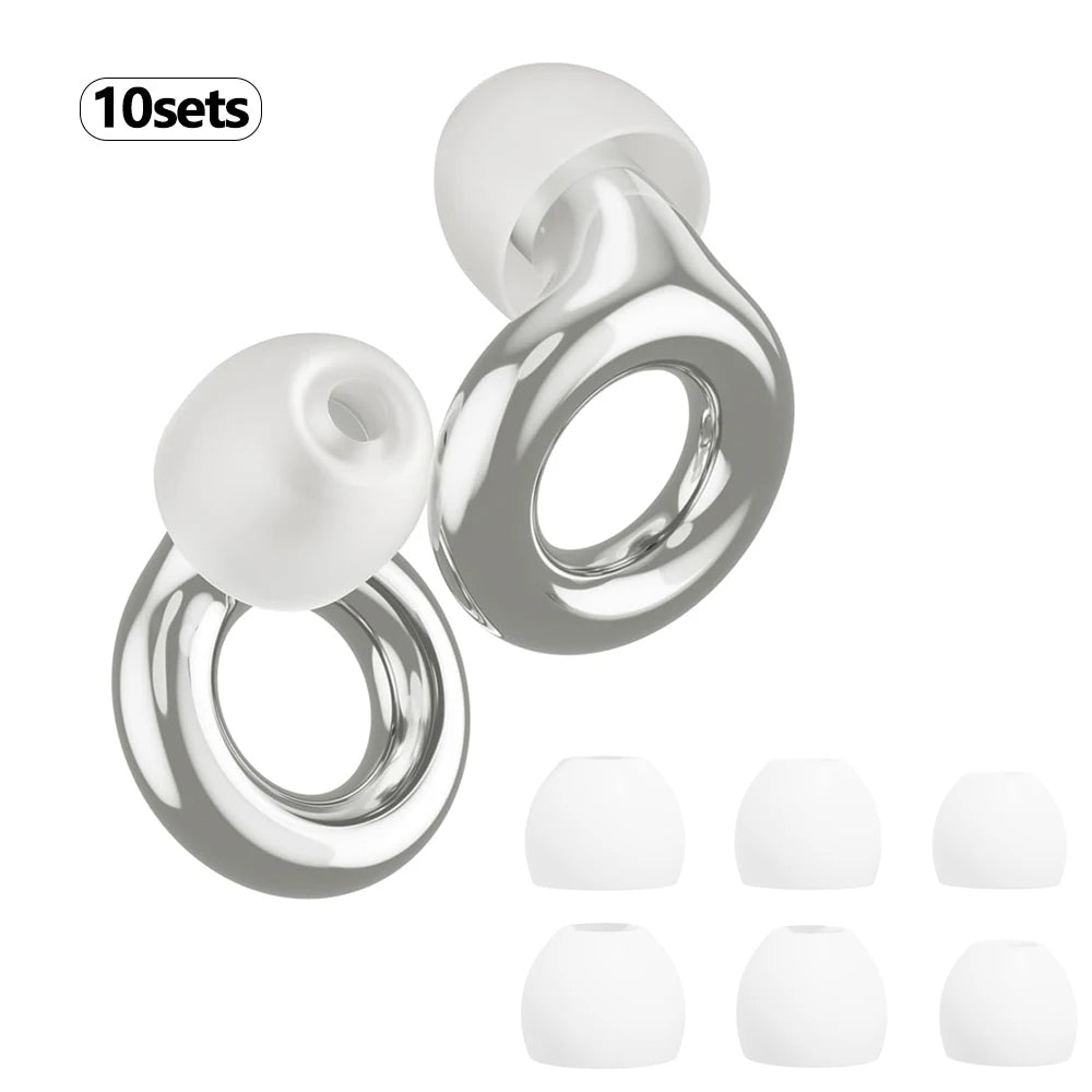 Quiet Ear Plugs for Noise Reduction for Sleeping Silicone Ear Plugs for Swimming Motorbike Noise Filtering Ear Plugs