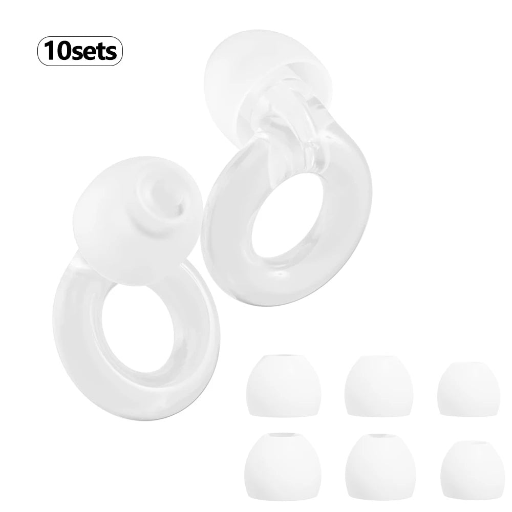 Quiet Ear Plugs for Noise Reduction for Sleeping Silicone Ear Plugs for Swimming Motorbike Noise Filtering Ear Plugs