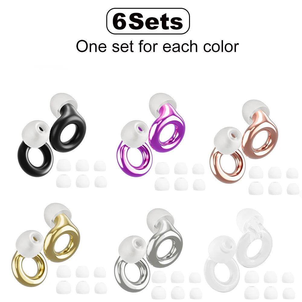 Quiet Ear Plugs for Noise Reduction for Sleeping Silicone Ear Plugs for Swimming Motorbike Noise Filtering Ear Plugs