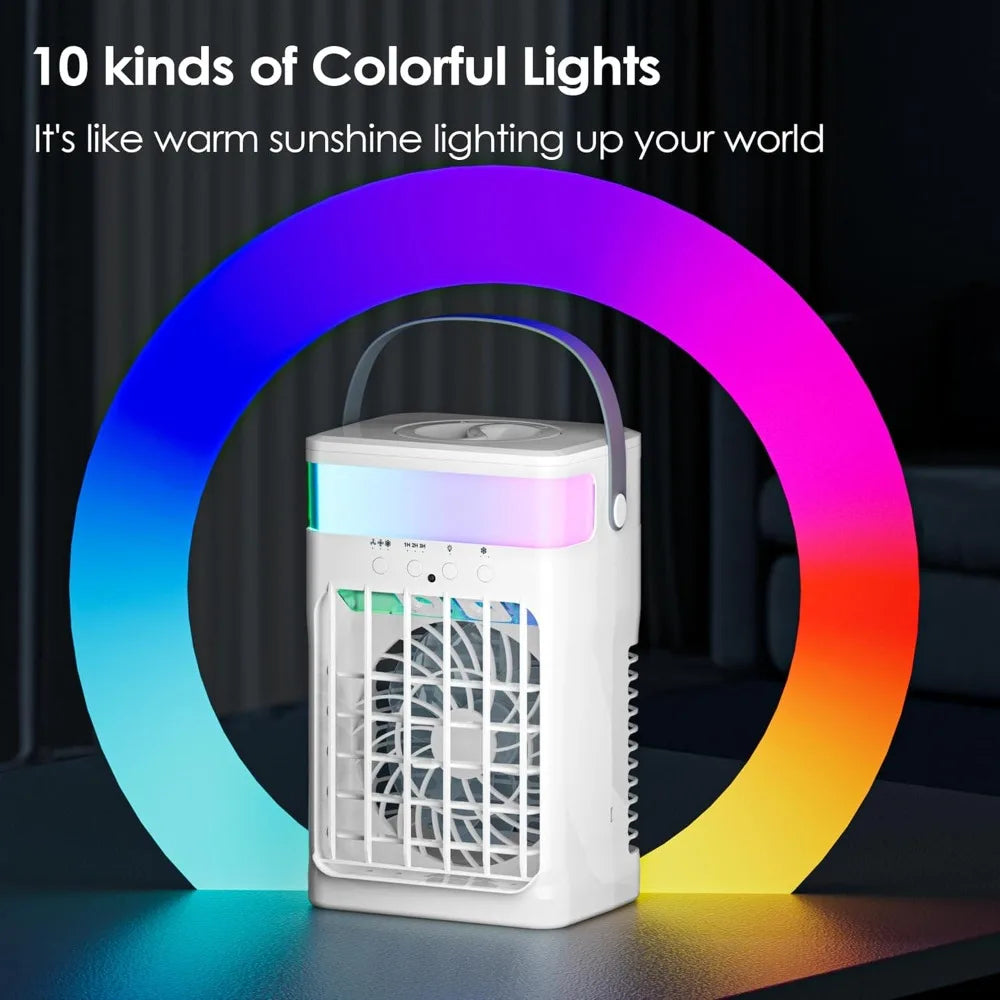 Portable Air Conditioners,Air Conditioner,Ac Unit with 1500ML Water Tank,2 Spray Ports,3 Wind Speeds,3 Timers