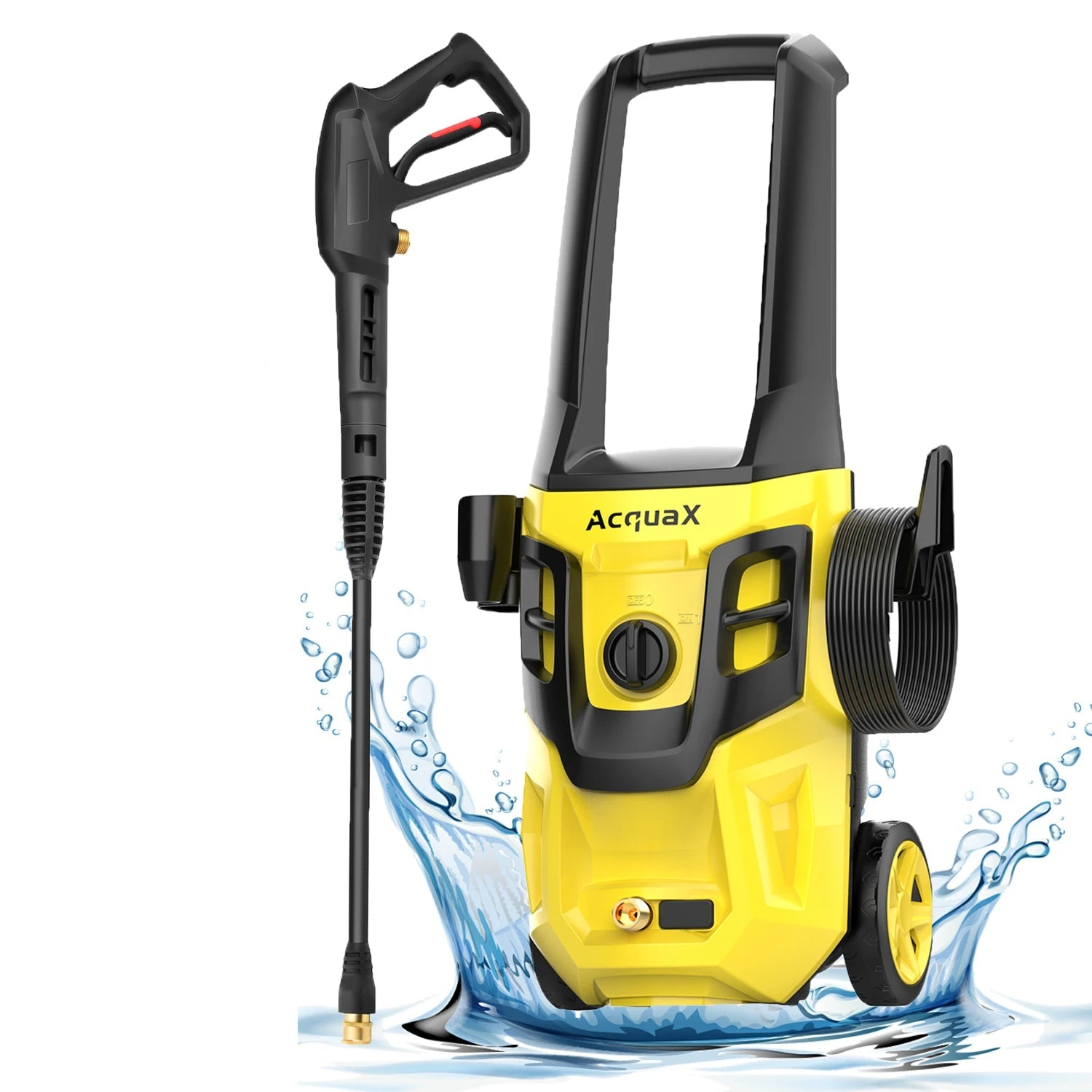 Electric Pressure Washer Power Washer 4 Nozzles 350ML Foam Cannon Retractable Handle for Portable to Clean Patios Car wash