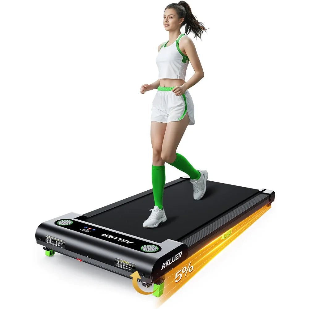 Walking Pad with Incline, Akluer Incline Treadmills for Home, 2.5 HP Under Desk Treadmill Small with Remote Control, Walking Pad