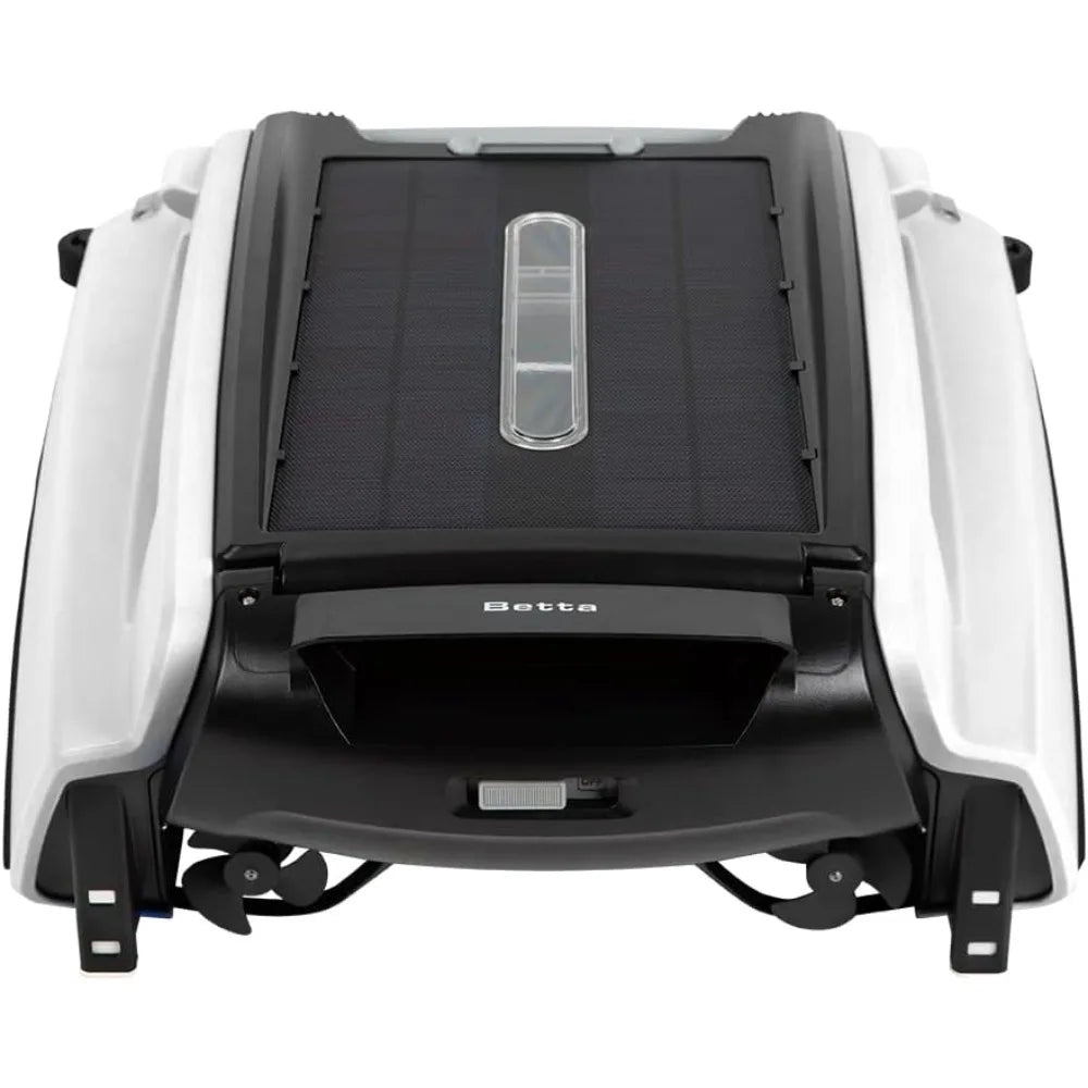 SE Solar Powered Automatic Robotic Pool Surface Skimmer Cleaner with 24/7 Continuous Cleaning Battery Power and Re-Engineered