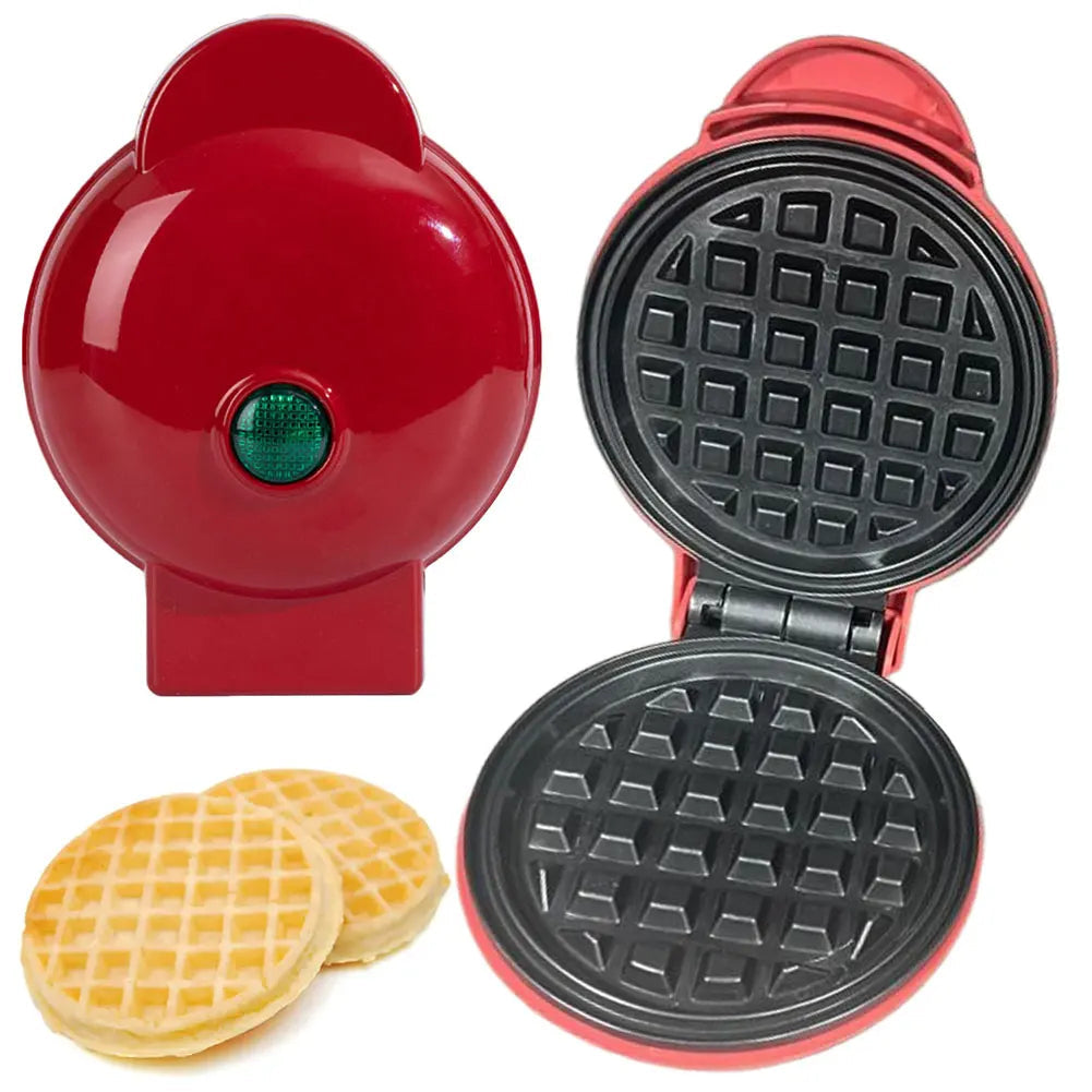 Waffle Iron Nonstick Electric Breakfast Maker Household Breakfast Electric Baking Pan for Quick Breakfasts Snacks and Desserts