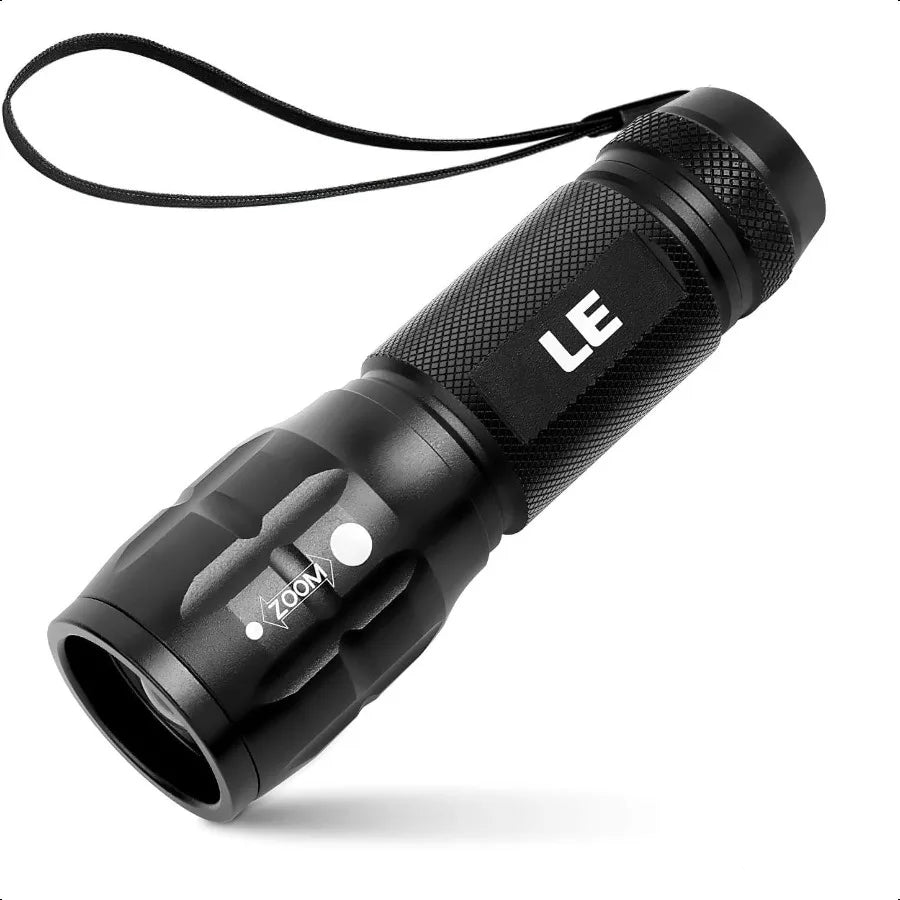 LED Flashlights High Lumens Small Flashlight Waterproof Adjustable Focus Flash Light for Outdoor Emergency AAA Batteries Includ