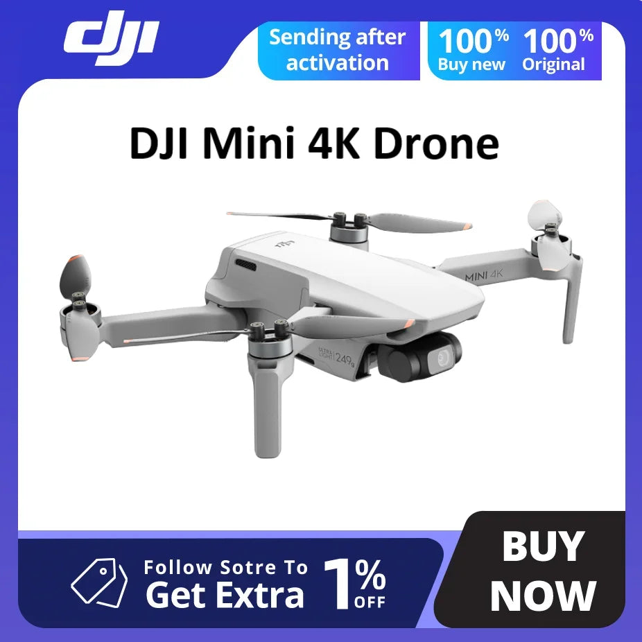 Mini 4K Drone 4K/30fps HDRDJI Original & Brand New Ultra-Clear Aerial Photography Drone In Stock