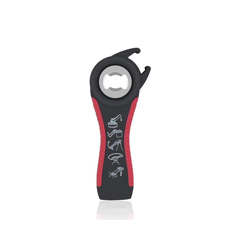 Jar Opener for Weak Hands 5 in 1 Multi Function Can Opener Bottle Opener Kit with Non Slip Silicone Handle JT175