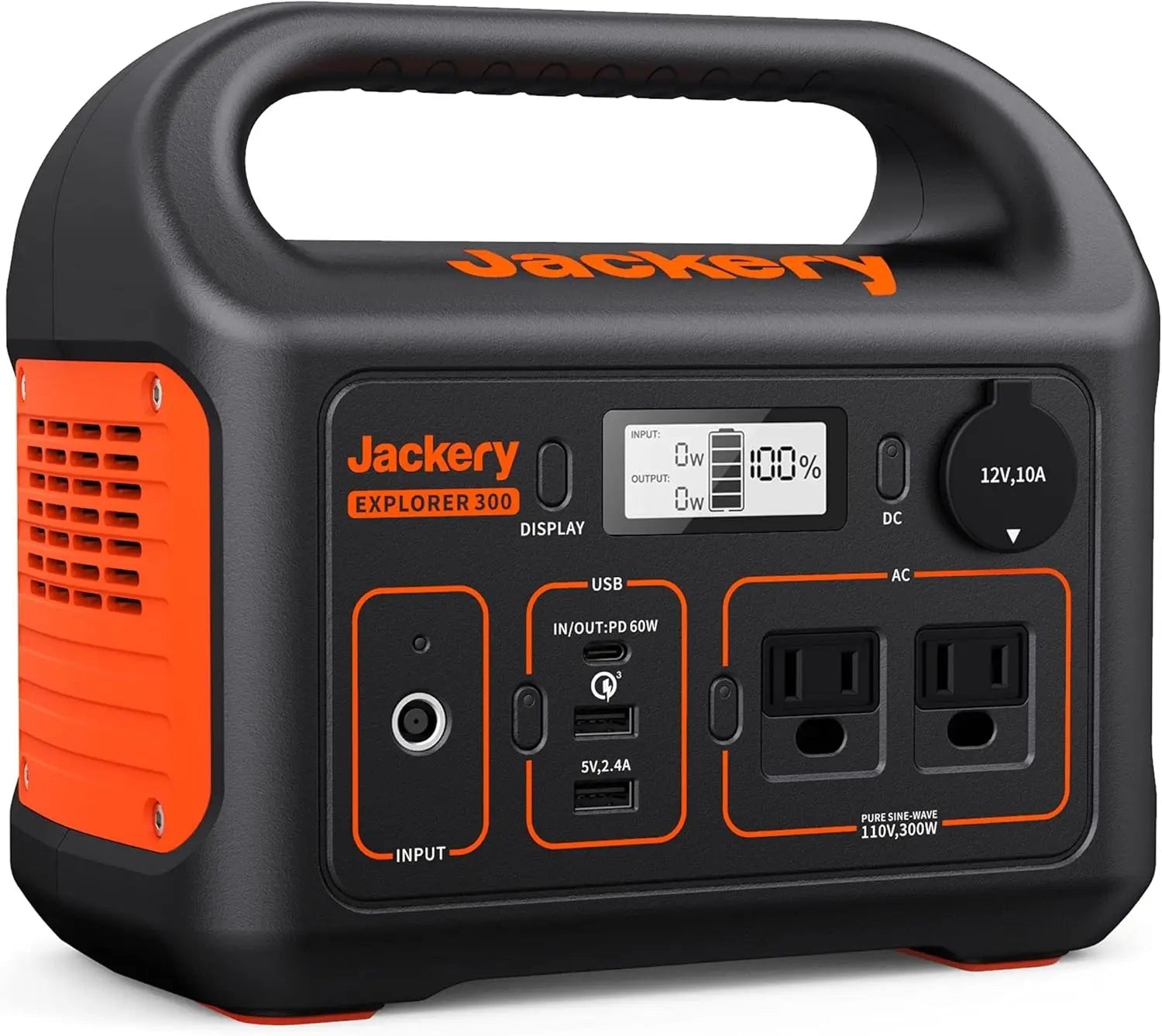 Portable Power Station Explorer 300, 293Wh Backup Lithium Battery, Solar Generator for Outdoors Camping Travel Hunting B