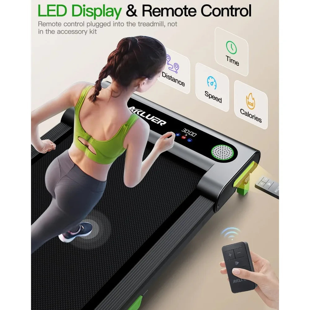 Walking Pad with Incline, Akluer Incline Treadmills for Home, 2.5 HP Under Desk Treadmill Small with Remote Control, Walking Pad