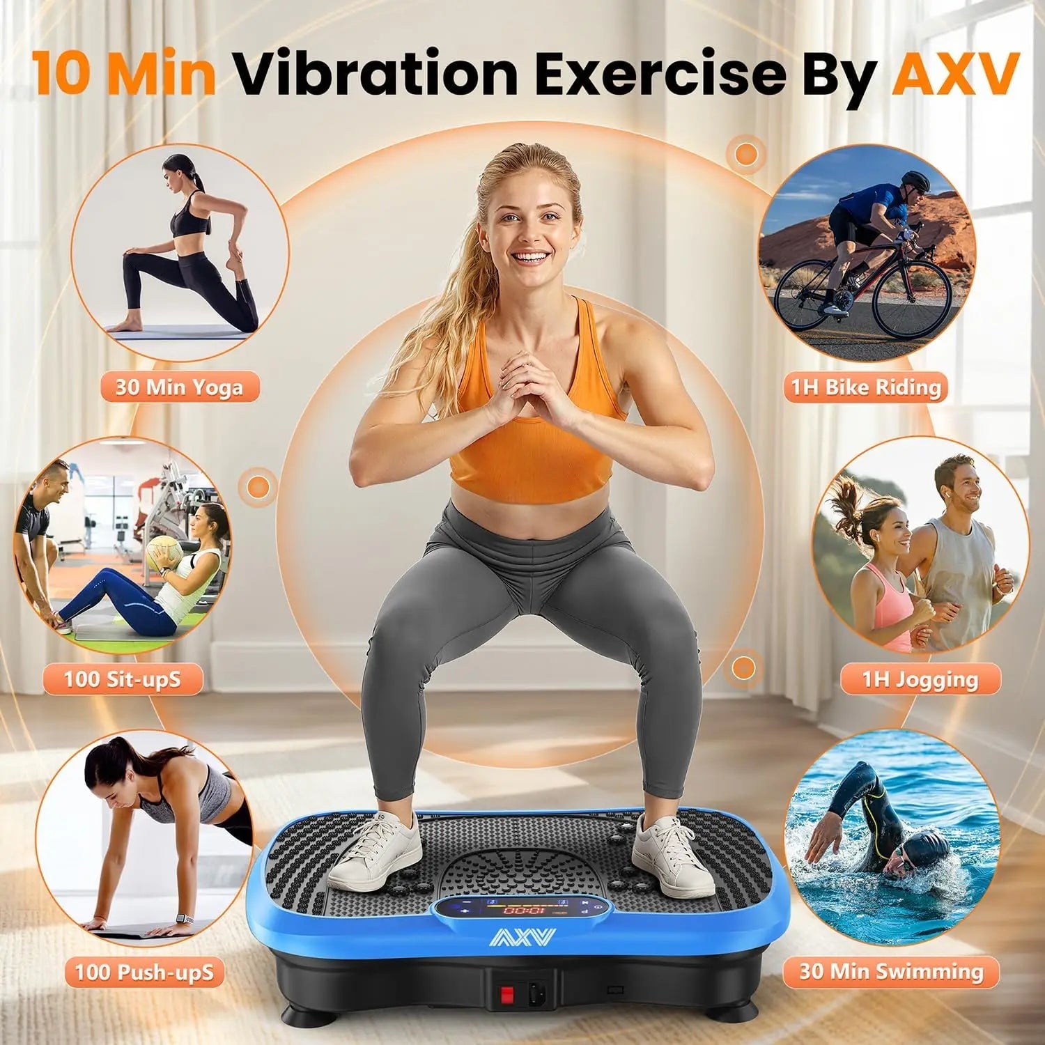 Vibration Plate Fitness Platform Exercise Machine Vibrating Lymphatic Drainage Shaking Full Body Shaker Workout Vibrate Stan