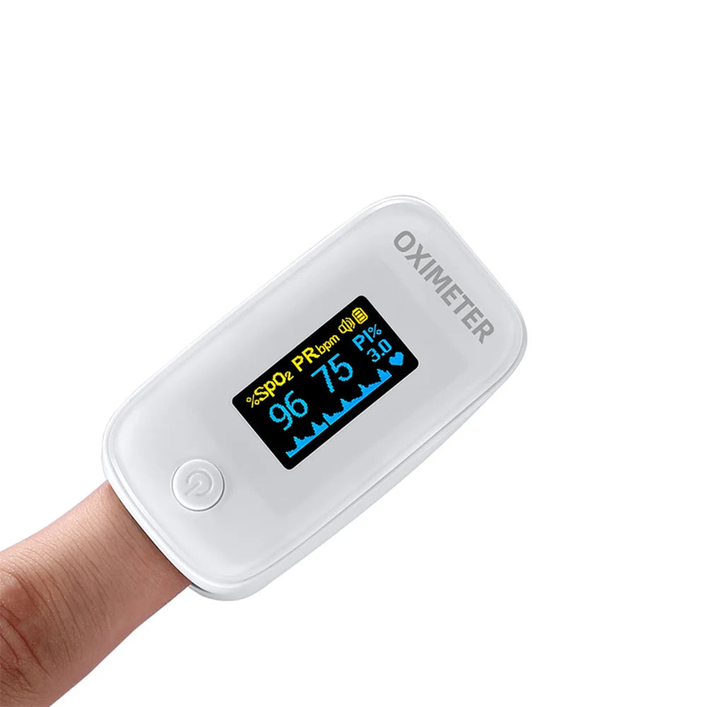 0.96-Inch display for accurate detection of finger pulse oximeter