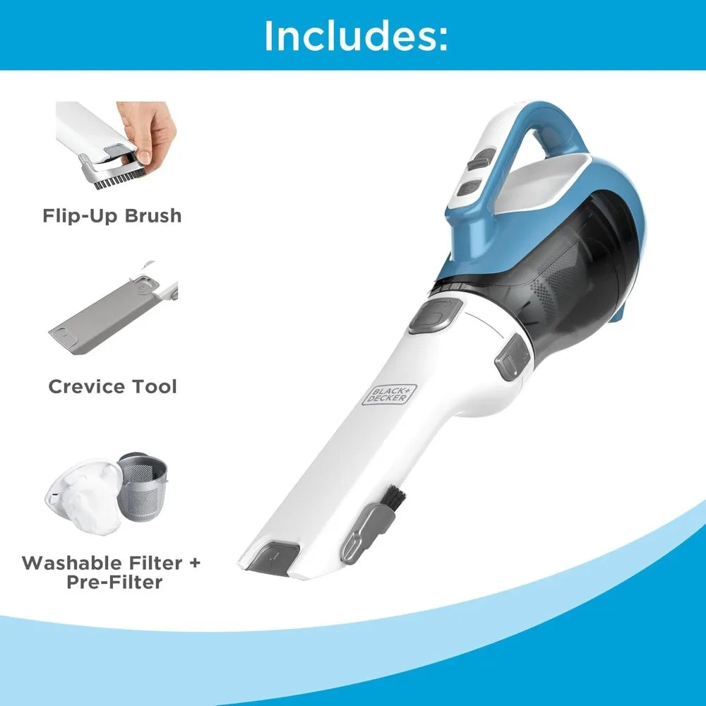 Cordless Handheld Vacuum, Compact Home and Car Vacuum with Crevice Tool (CHV1410L)