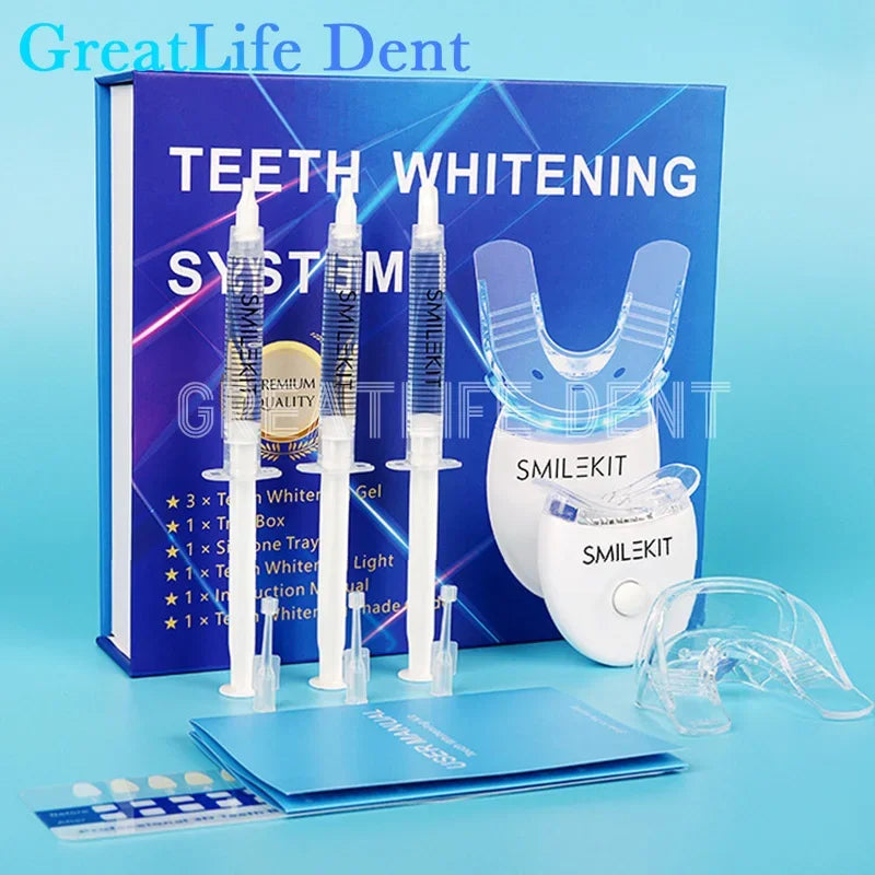 Small Blue Light Dental Teeth Whitening Kit Gel Teeth Whitening Lamp Accelerator Bleaching Machine Whitening Set