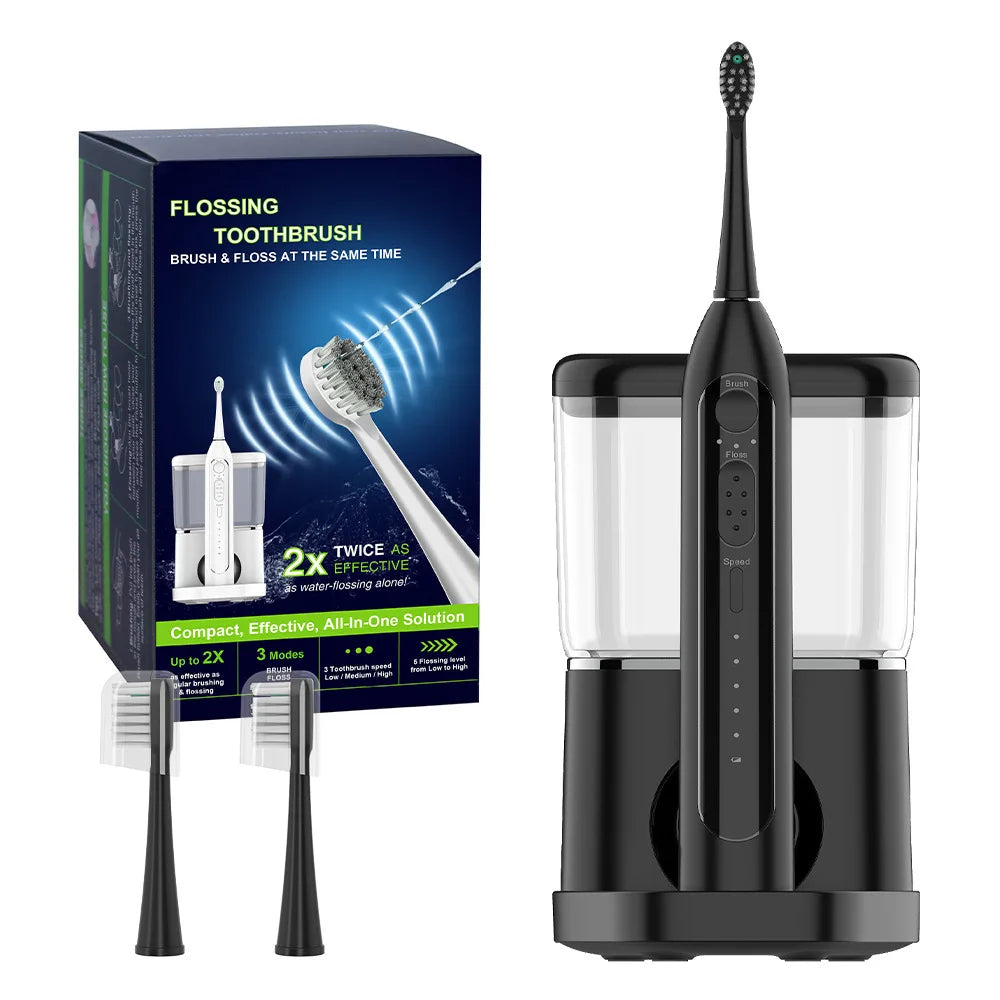 Electric toothbrush with water floss 2-in-1 toothbrush