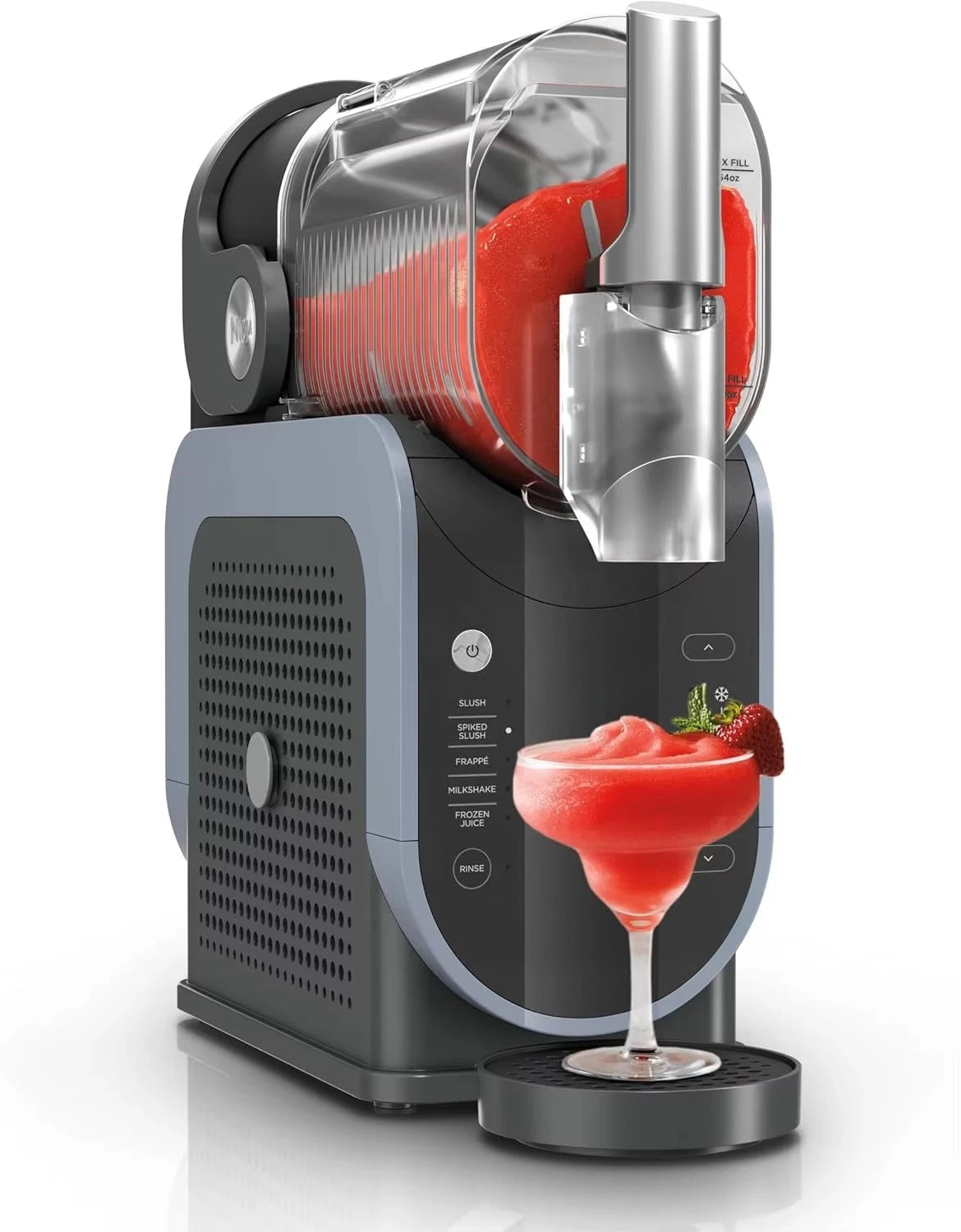 Unique features 88 oz. Frozen Drink & Slushie Machine, 5 Preset Programs, Margaritas, Frappés, and More, Premium Accents