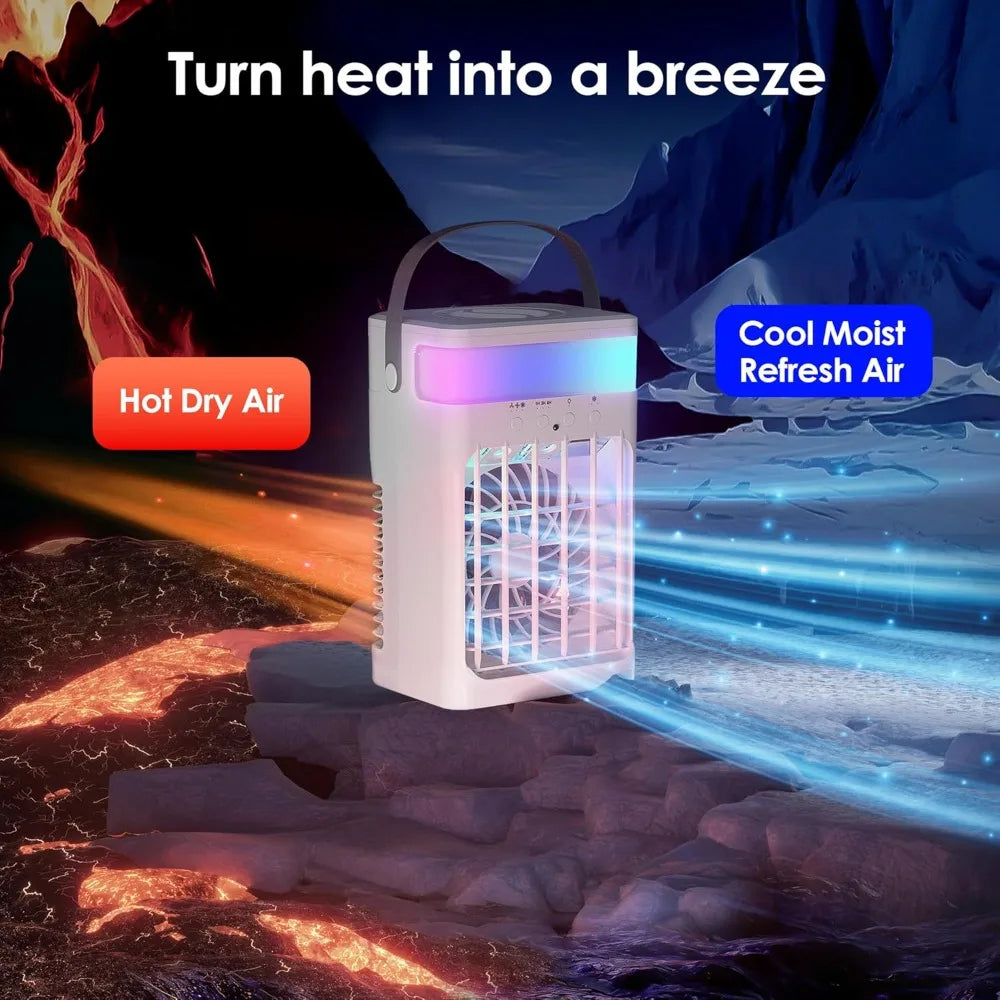 Portable Air Conditioners,Air Conditioner,Ac Unit with 1500ML Water Tank,2 Spray Ports,3 Wind Speeds,3 Timers