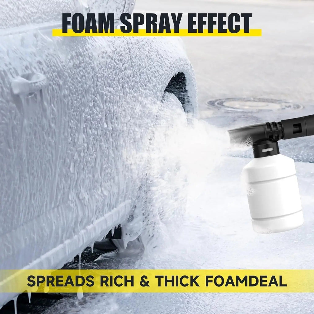 Electric Pressure Washer Power Washer 4 Nozzles 350ML Foam Cannon Retractable Handle for Portable to Clean Patios Car wash