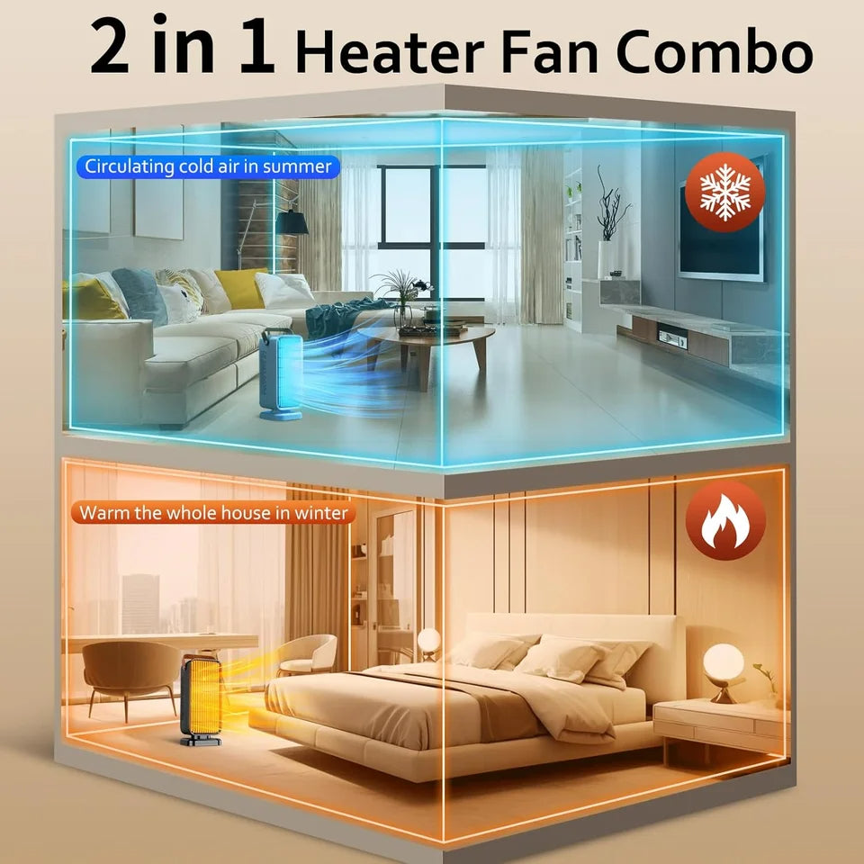 Space Heater,1500W Space Heaters for Indoor Use Large Room, Portable Mini Desk Ceramic Heater,Overheating Protection,Anti tippin