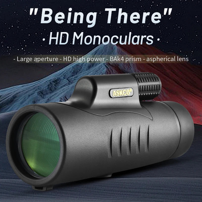 Monocular Telescope 8x42 High Power Monoculars Scope Compact Waterproof Fogproof Shockproof with Hand Strap for Adults Kids Bird