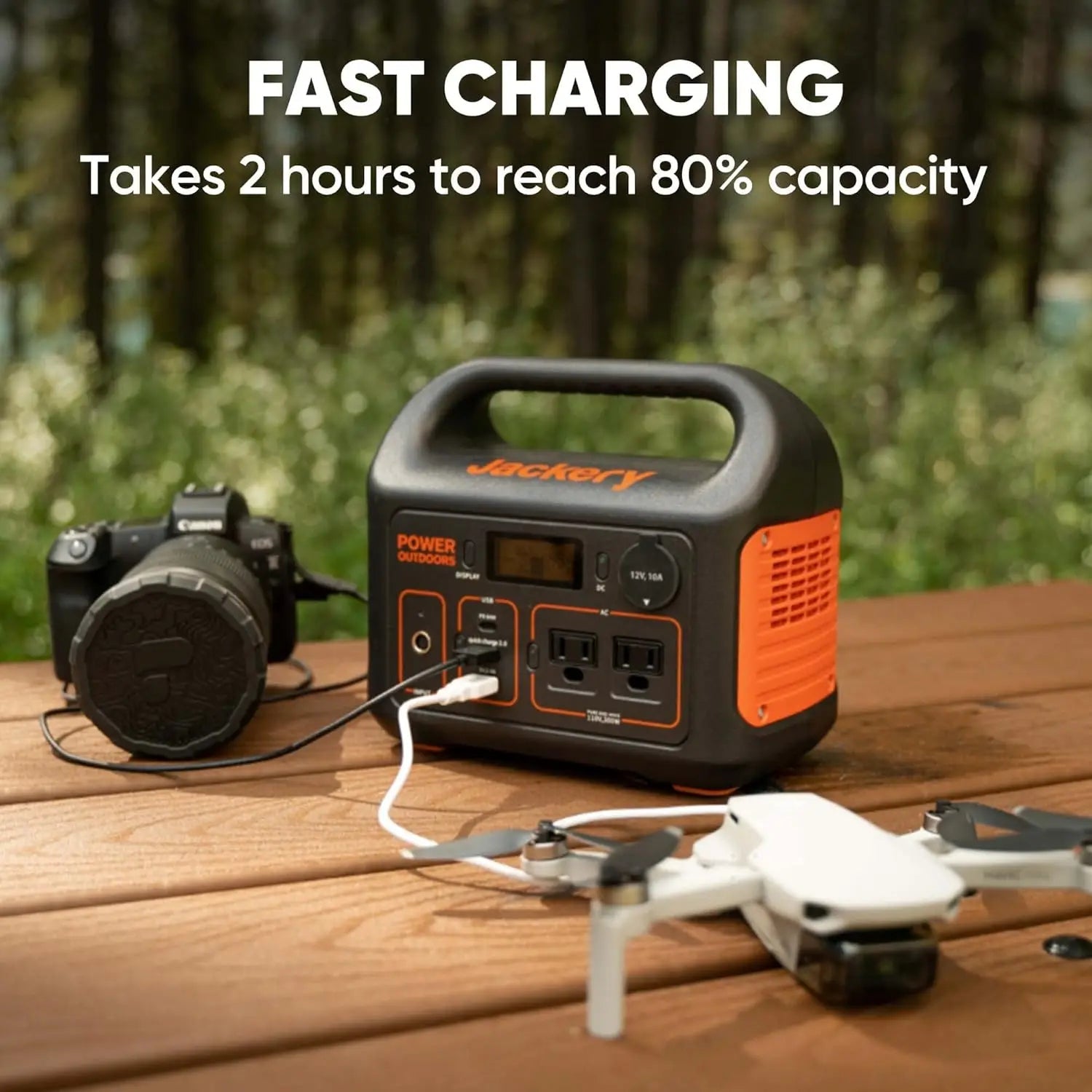 Portable Power Station Explorer 300, 293Wh Backup Lithium Battery, Solar Generator for Outdoors Camping Travel Hunting B