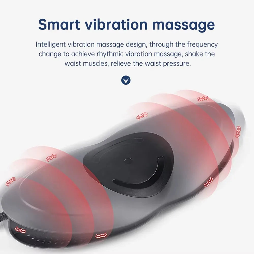 Electric Lumbar Traction Device Waist Back Massager with Heat for Lumbar Spine Fatigue Relief Back Stretcher for Sciatica Pain