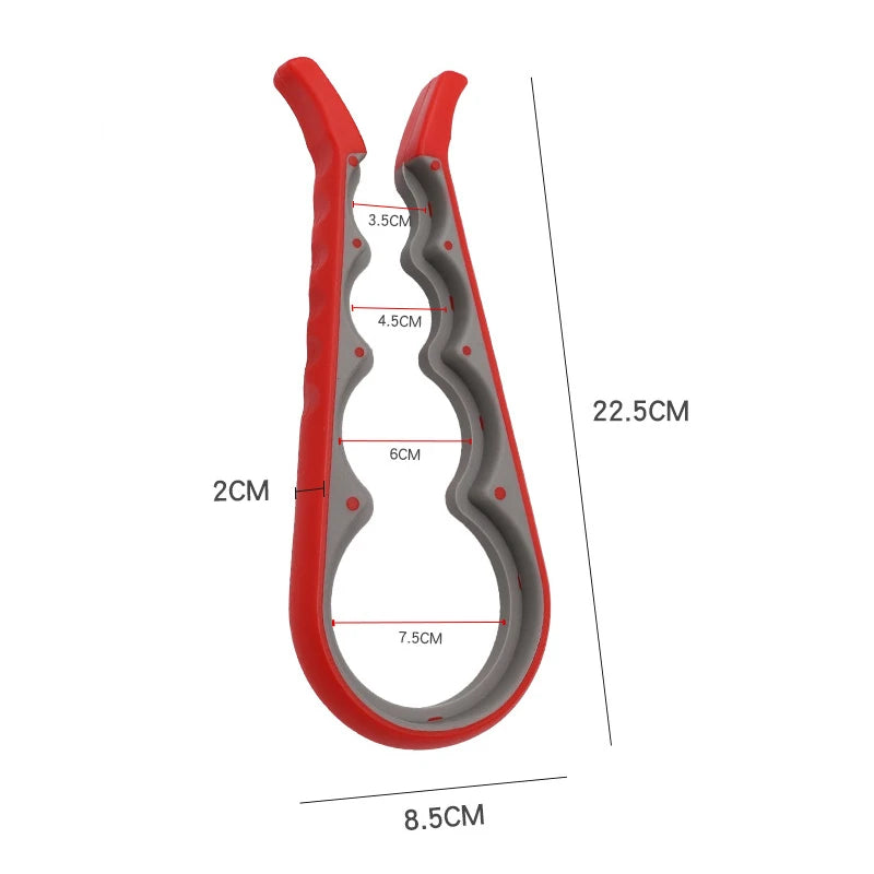 Jar Opener for Weak Hands 5 in 1 Multi Function Can Opener Bottle Opener Kit with Non Slip Silicone Handle JT175