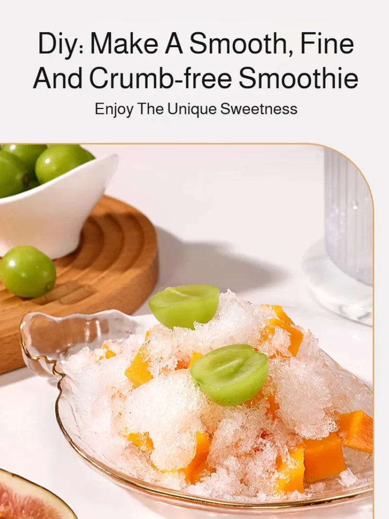 Summer Household Portable Hand-Cranked Small Ice Shaver Transparent Ice Crushing Ice Machine Ice Machine Cold Drink Hand-Cranked
