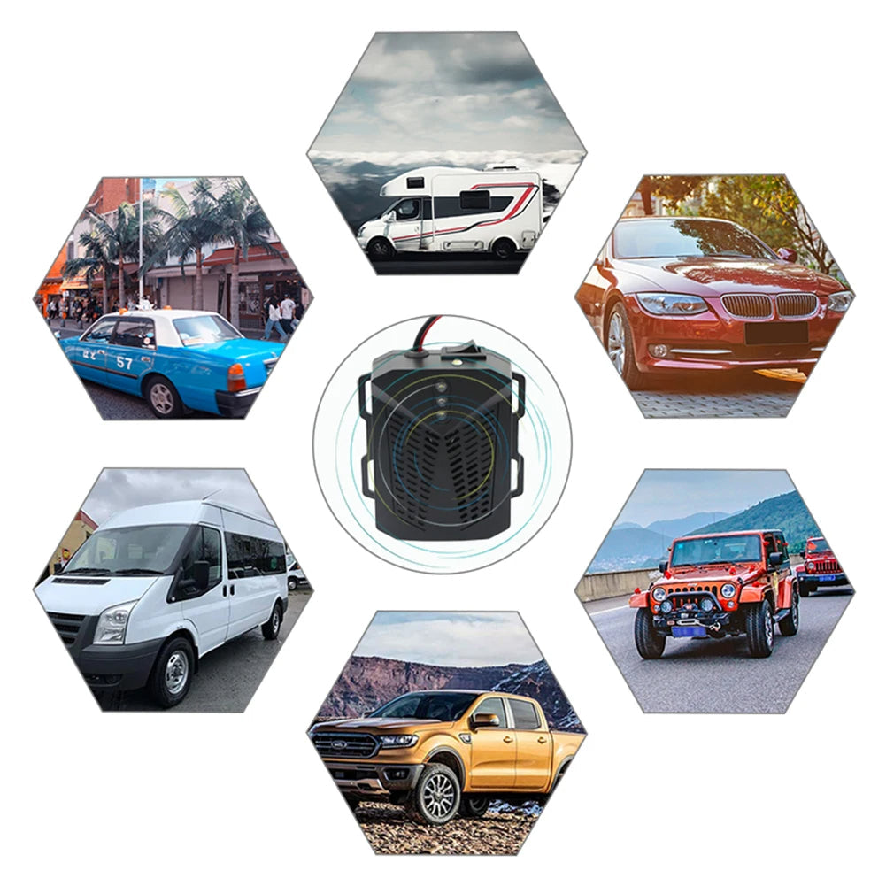 Car Ultrasound Mouse Repeller Car Non-Toxic Car Rat Repeller 12V Powered Intelligent Start-Stop Get Rid of Mice in Car Engine