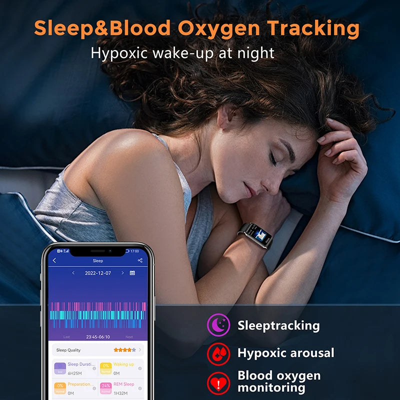 2025 New Smart Watch For Men Women 1.47" ECG Heart Rate Blood Pressure SpO2 Sleep Monitor Fitness Sports tracker Android Watch