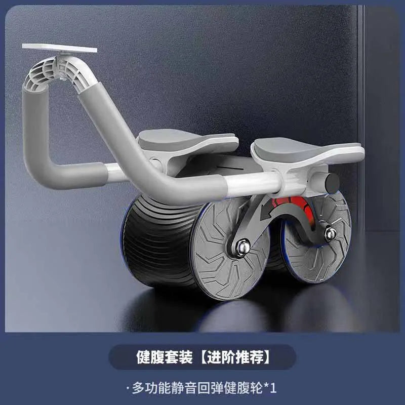Elbow Support Automatic Rebound Ab Wheel Core Trainer for Abdominal Muscle Home Fitness Exercise