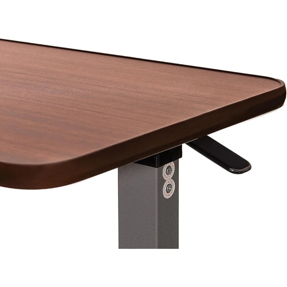 Medical Adjustable Overbed Bedside Table With Wheels (Hospital and Home Use)