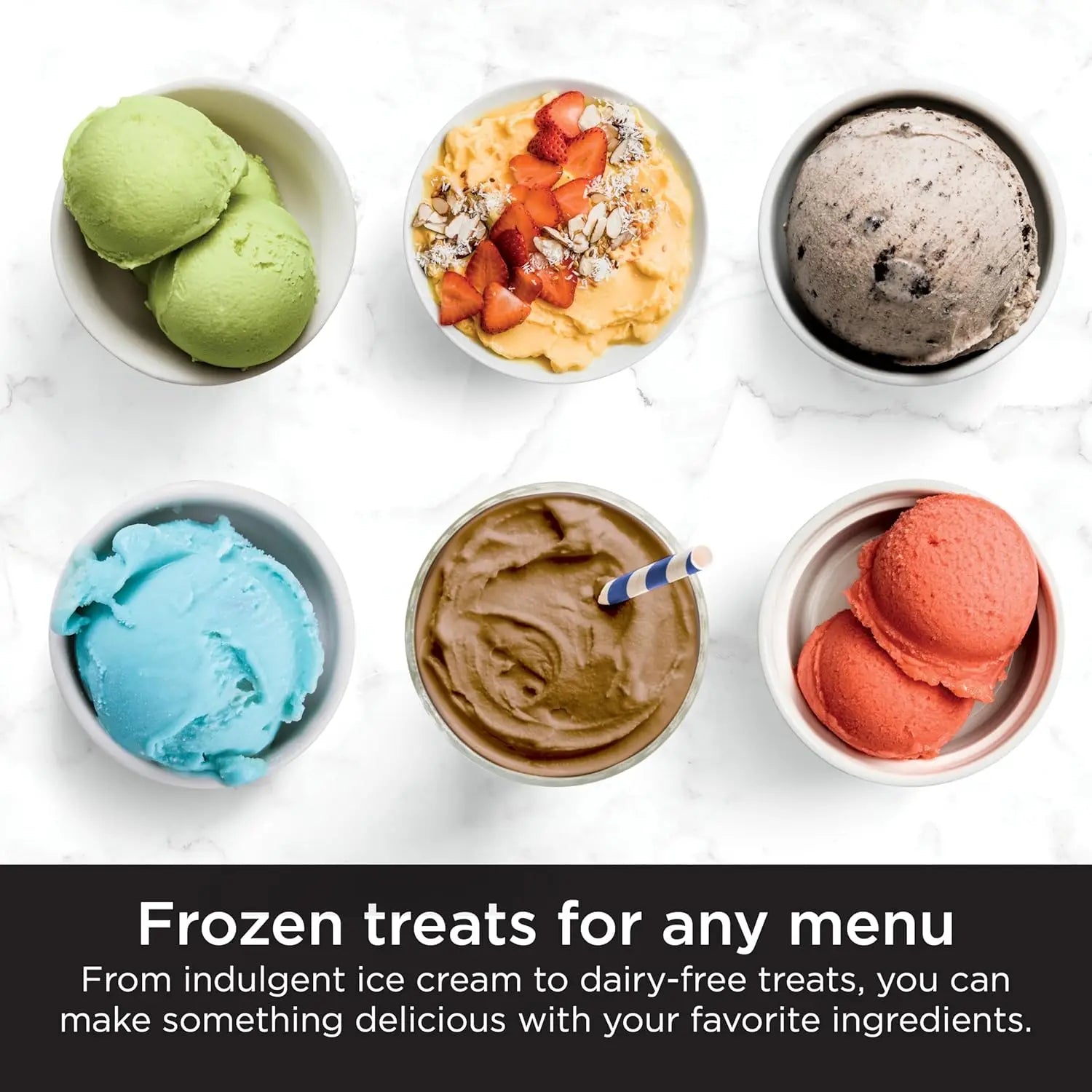 Ice Cream Maker, for Gelato, Mix-ins, Milkshakes, Sorbet, Smoothie Bowls & More, 7 One-Touch Programs