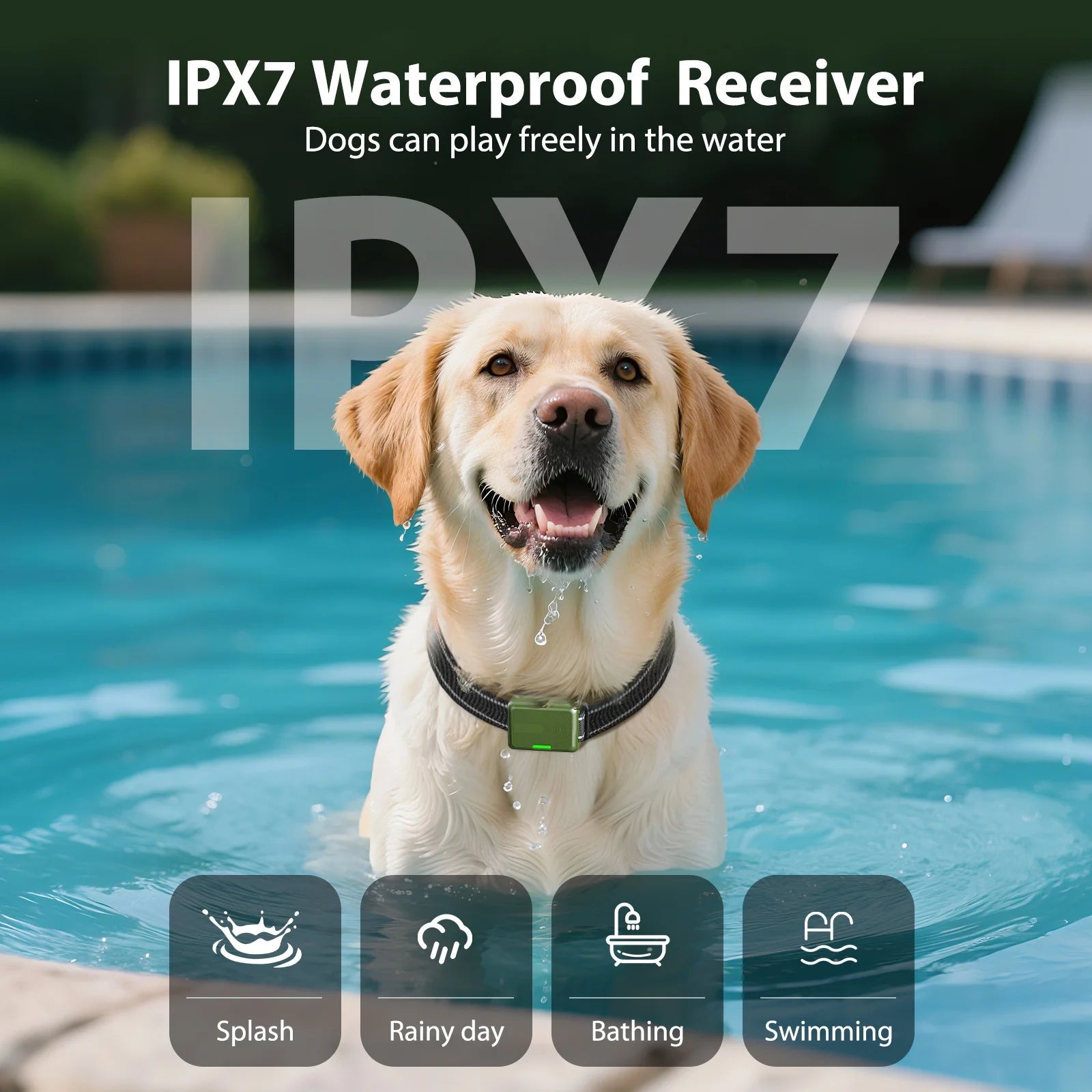Dog Shock Collar 4200FT Dog Training Collar with Remote Innovative IPX7 Waterproof with 3 Training Modes, Rechargeable E-Collar