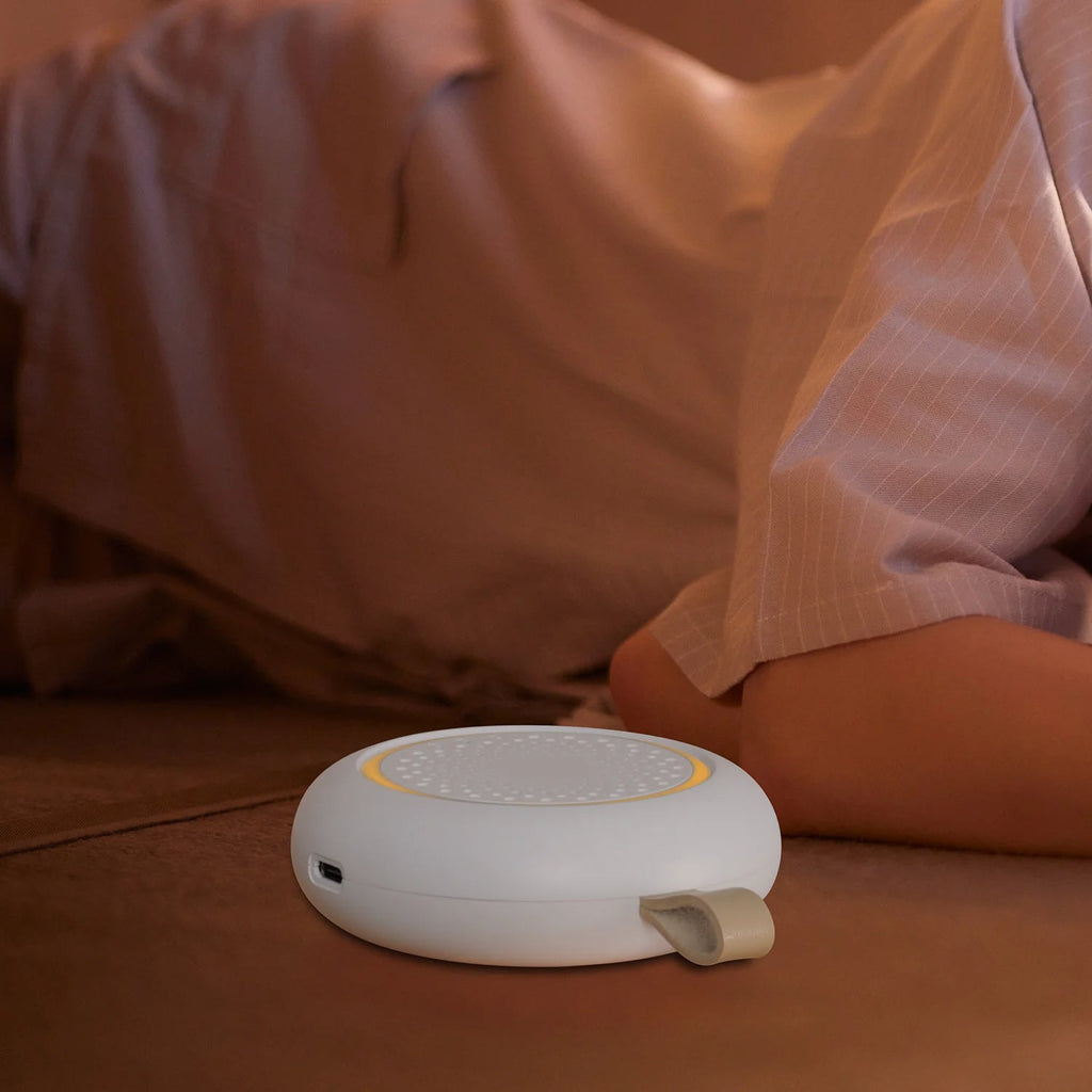 White Noise Machine with Night Light, 24 Soothing Sounds, Portable USB Rechargeable Speaker Sleep Sounds Machine for Baby Adults