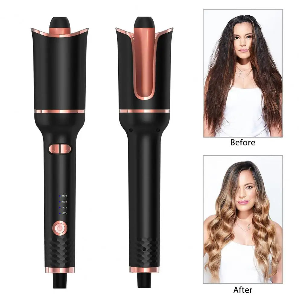 Automatic Hair Curler Mini Curling Iron Portable Electric Hair Curler with Adjustable Temperature Settings for Fast for Women