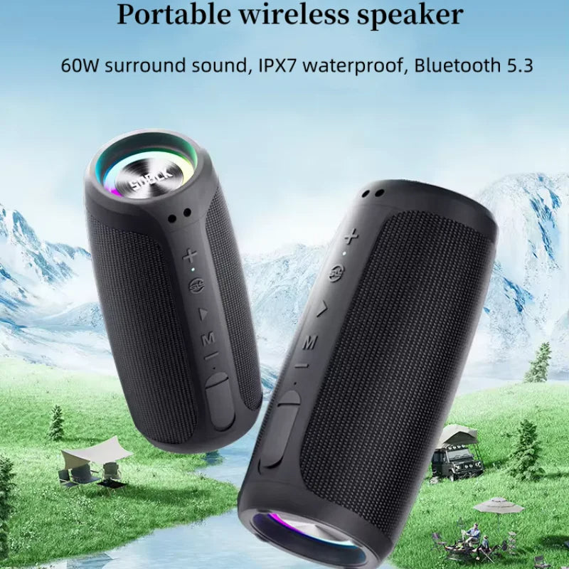T29 Portable Bluetooth Speaker with HIFIsurround Sound Column and 10 Hour Playback Built-in Subwoofer Bluetooth 5.3 TWS