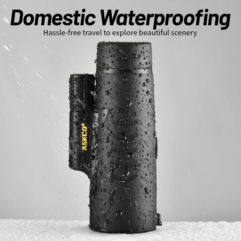 Monocular Telescope 8x42 High Power Monoculars Scope Compact Waterproof Fogproof Shockproof with Hand Strap for Adults Kids Bird