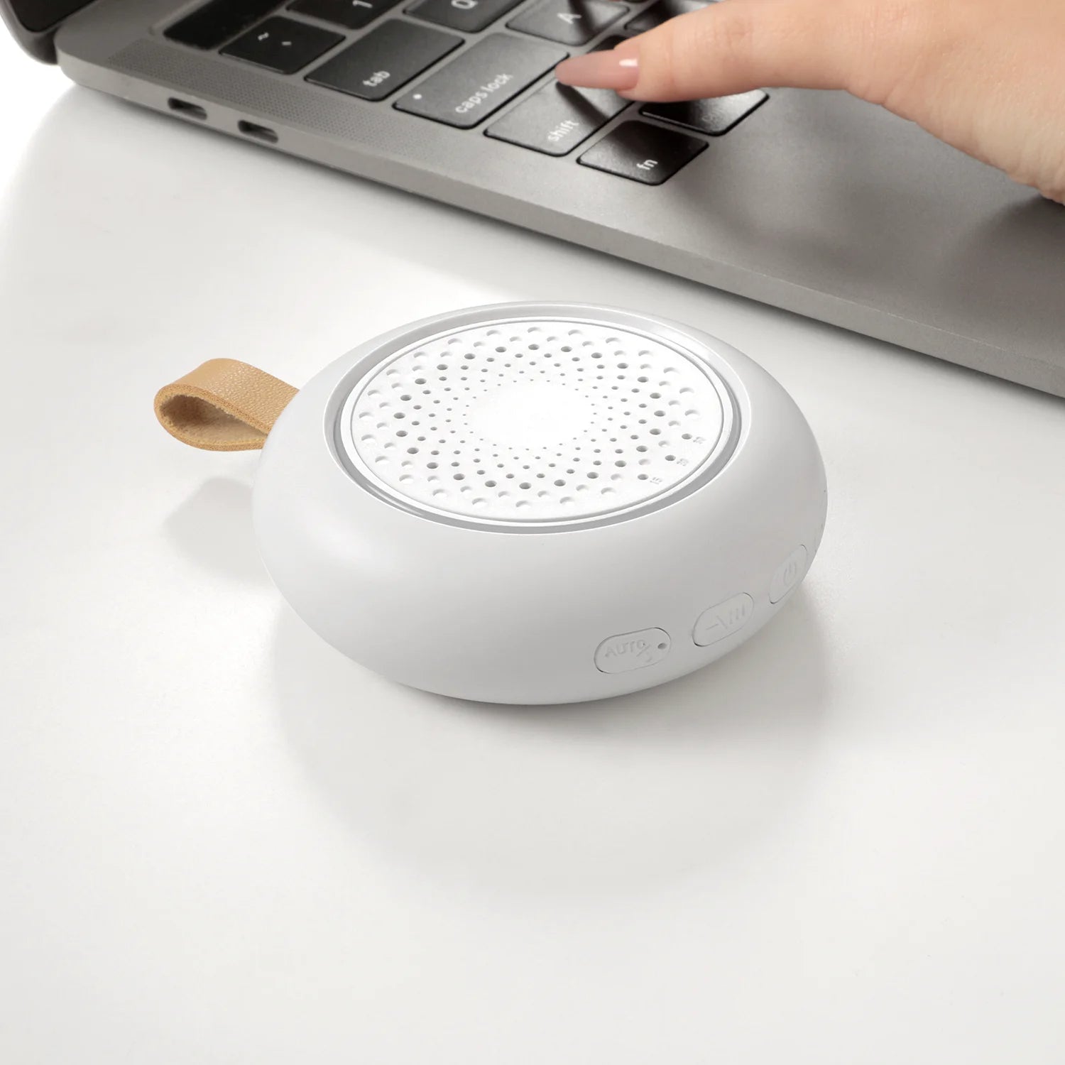 White Noise Machine with Night Light, 24 Soothing Sounds, Portable USB Rechargeable Speaker Sleep Sounds Machine for Baby Adults