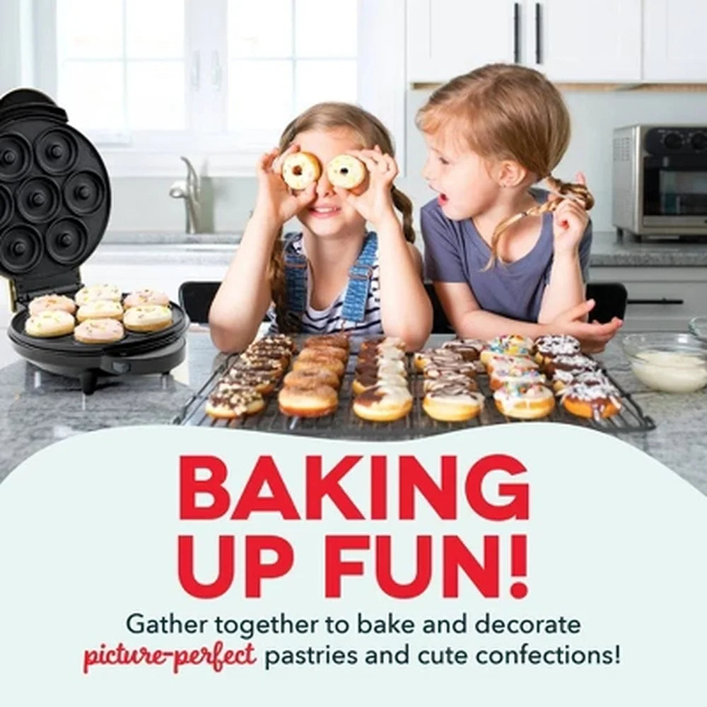 MultiMaker Treat Maker System Nonstick 7 Cavity Waffle Donut Cupcake Plates 800W Easy Cleanup Recipe Guide Family Fun