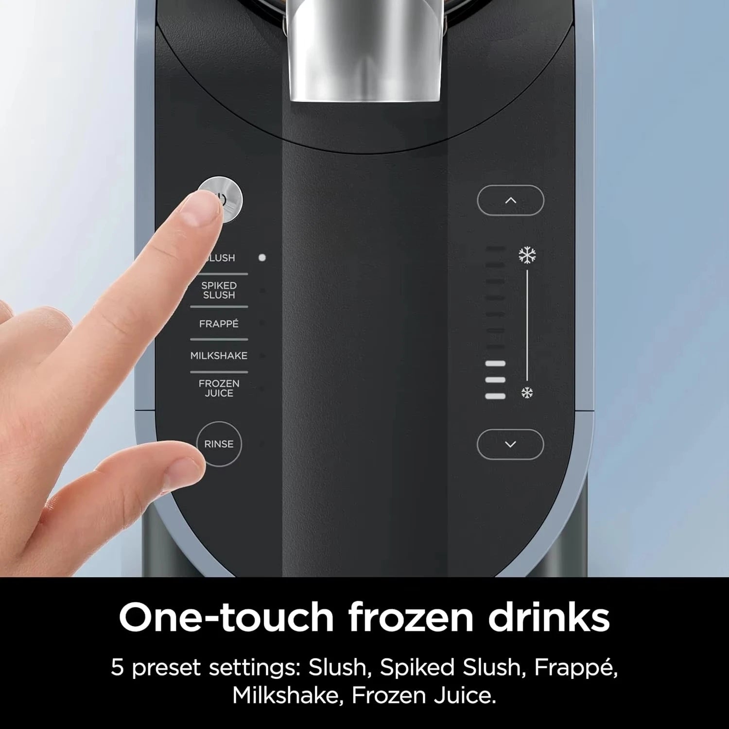 Unique features 88 oz. Frozen Drink & Slushie Machine, 5 Preset Programs, Margaritas, Frappés, and More, Premium Accents