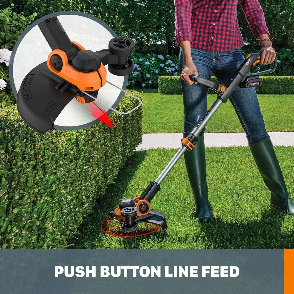 String Trimmer Cordless GT3.0 20V PowerShare 12" Edger & Weed Trimmer (2 Batteries & Charger Included) WG163