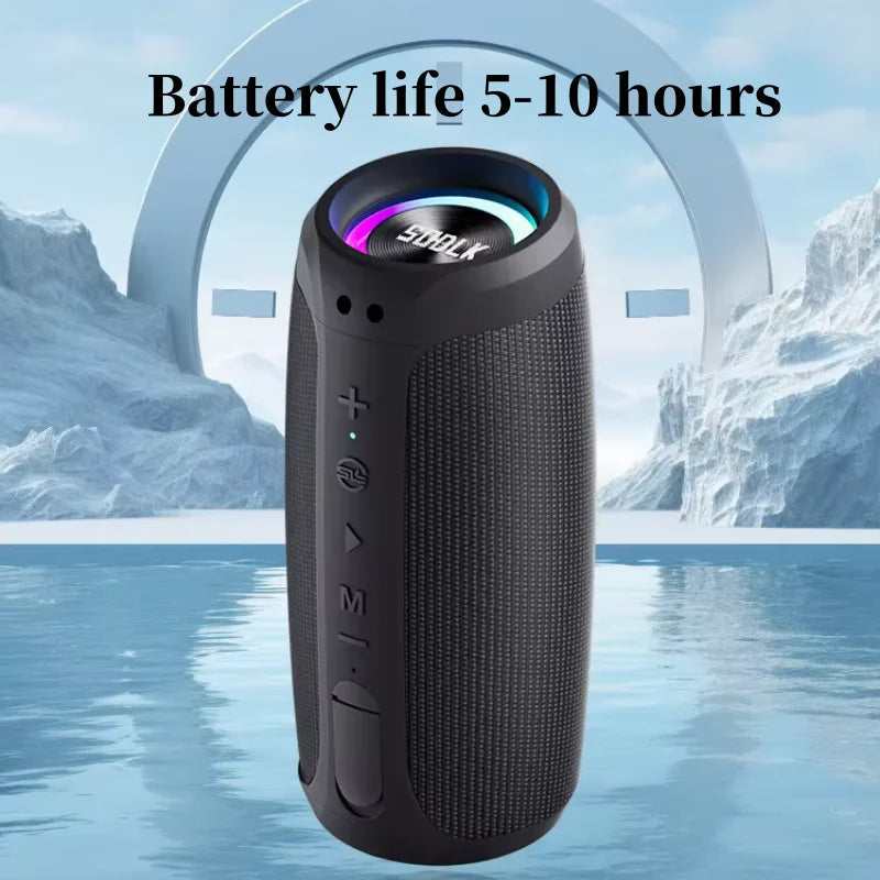 T29 Portable Bluetooth Speaker with HIFIsurround Sound Column and 10 Hour Playback Built-in Subwoofer Bluetooth 5.3 TWS
