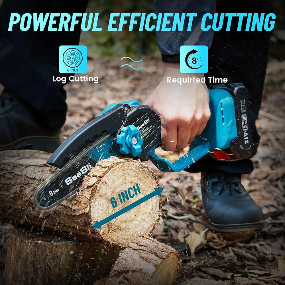 2.8m Extension Pole Rod Brushless Chainsaw 6'' High Branch Electric Saw Garden Tree Pruning Power Tool For Makita Battery