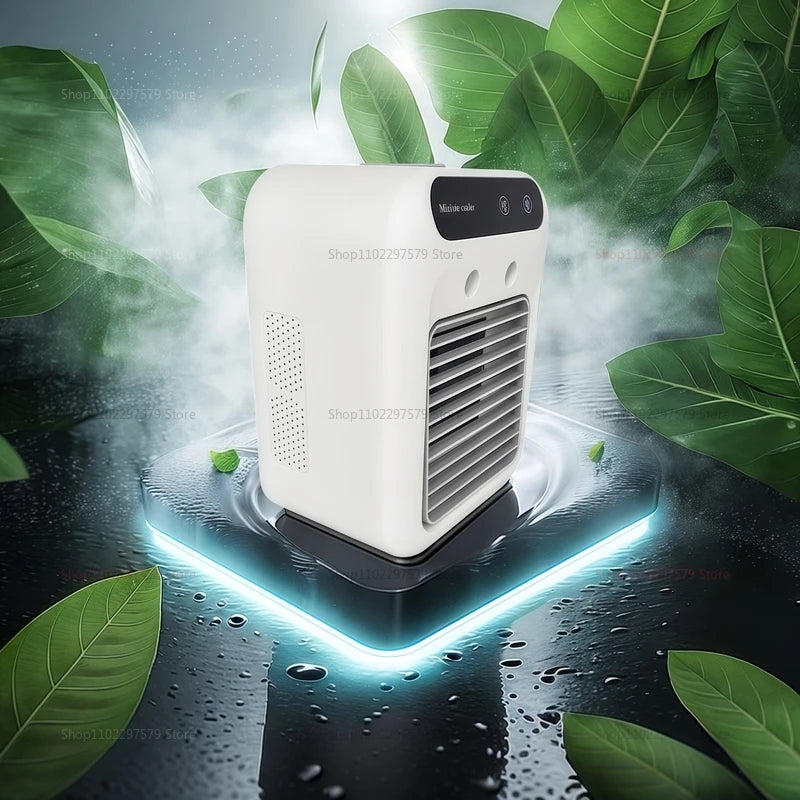 Portable Household Humidification Spray Fan USB Desktop Cooler Mini Air Cooler Personal Evaporative Cooler for Office Home