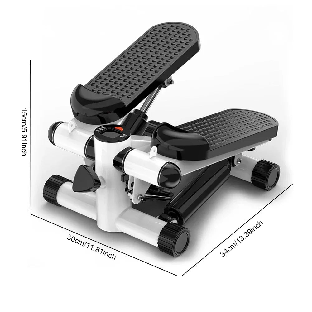 Mini Stepper Stair Stepper Max 120kg Twist Stepper Machine LED Display Slimming Treadmill with Pull Rope Exercise Equipment