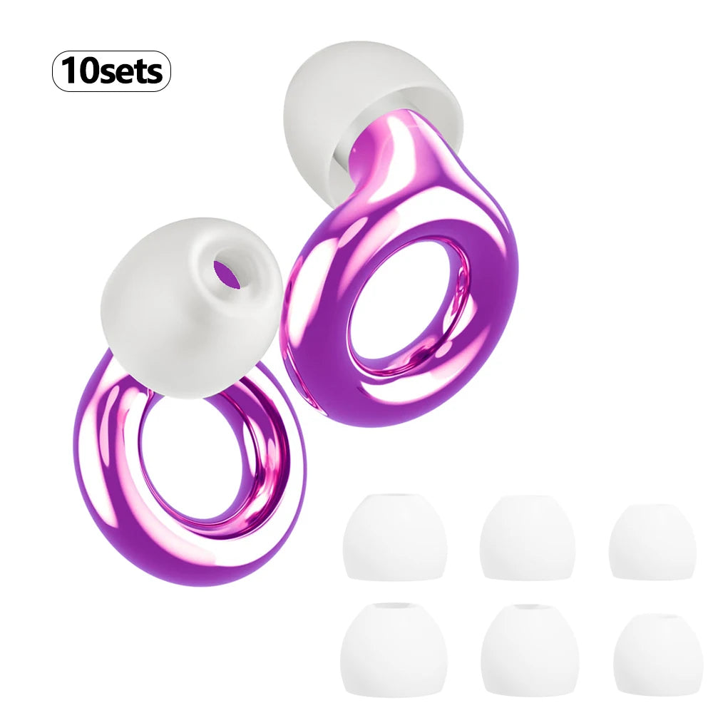 Quiet Ear Plugs for Noise Reduction for Sleeping Silicone Ear Plugs for Swimming Motorbike Noise Filtering Ear Plugs