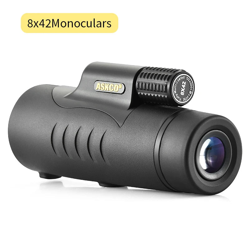 Monocular Telescope 8x42 High Power Monoculars Scope Compact Waterproof Fogproof Shockproof with Hand Strap for Adults Kids Bird