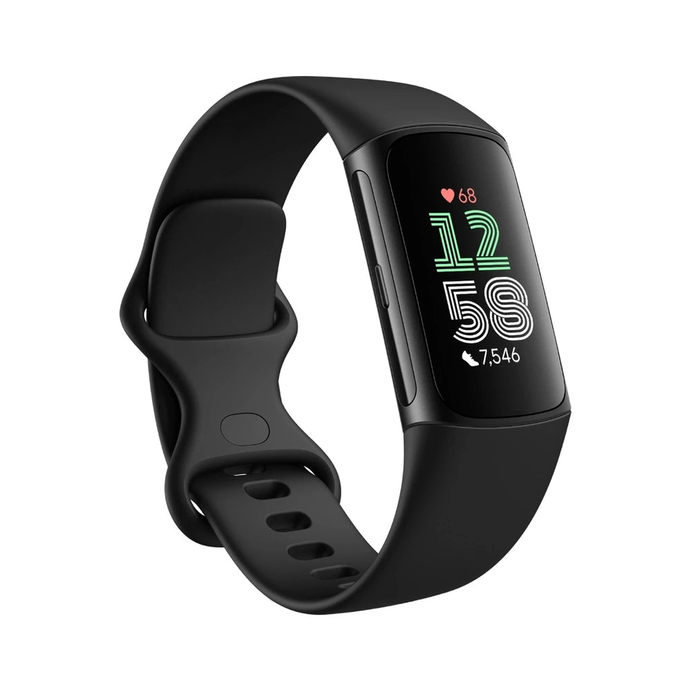 Fitbit Charge 6 Fitness Tracker with Google apps, Heart Rate on Exercise Equipment, 6-Months Premium Membership Included, GPS