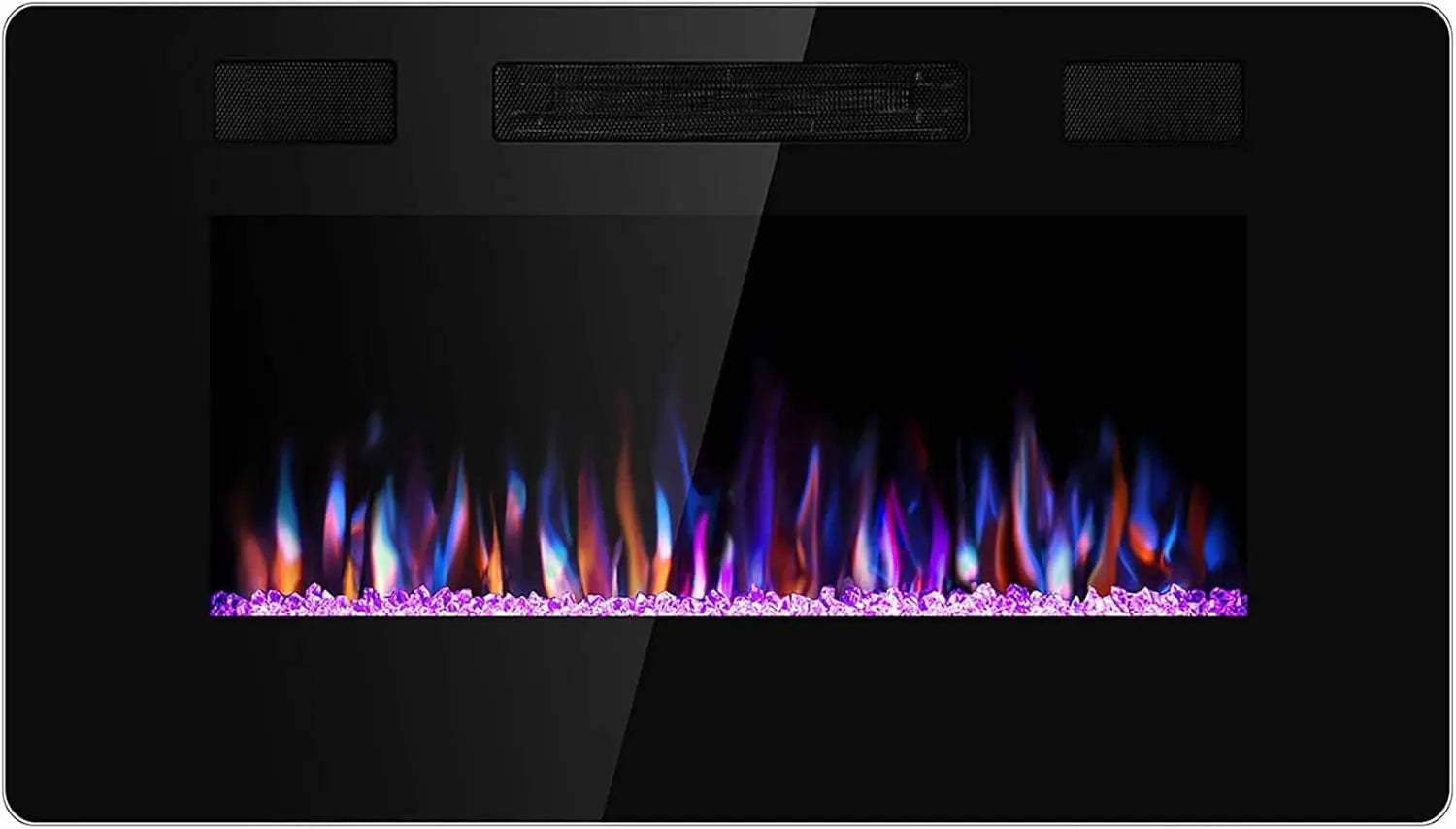Antarctic Star 30/36/42/50/60/68 Inch Electric Fireplace in-Wall Recessed and Wall Mounted, Fireplace Heater, Timer, 750/1500W