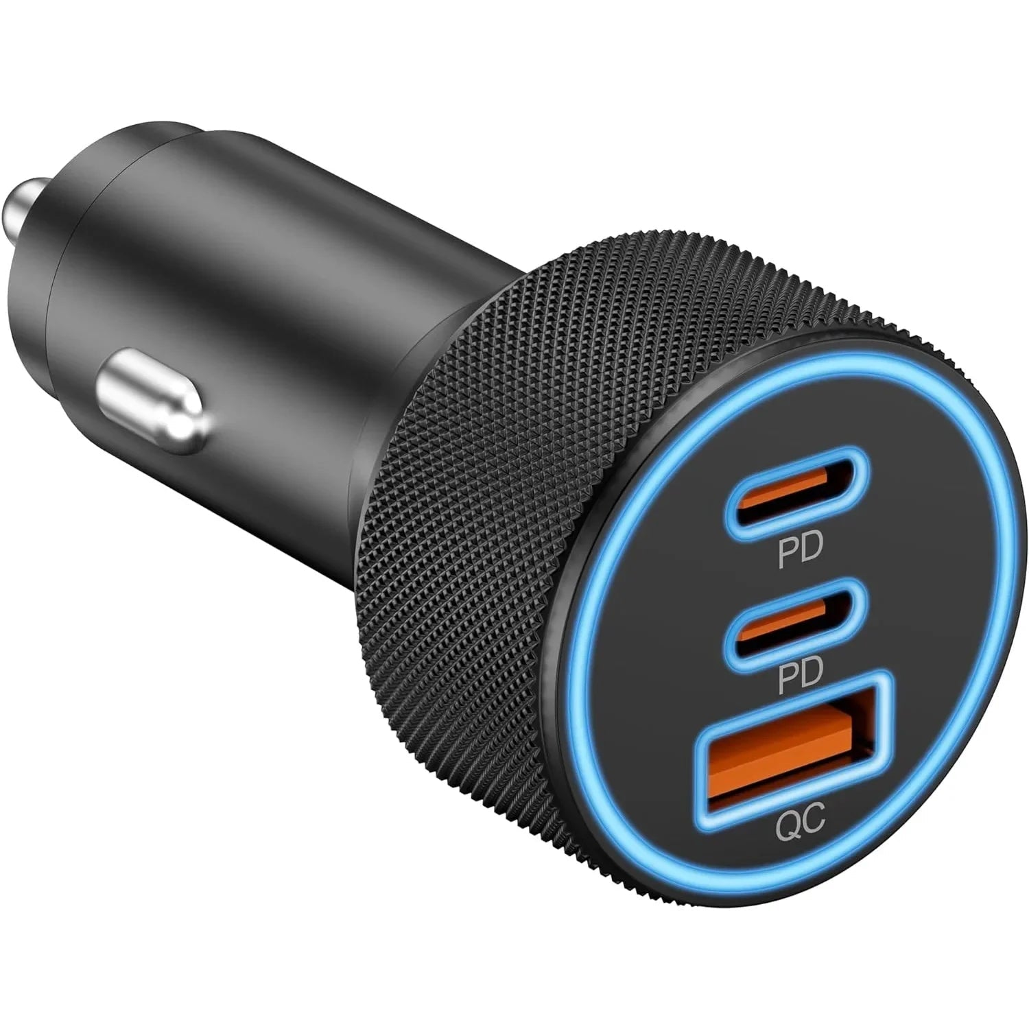 USB C Car Charger, 3-Port 67W Dual USB-C & USB-A Car Power Adapter PD/QC Fast Charging Cigarette Lighter
